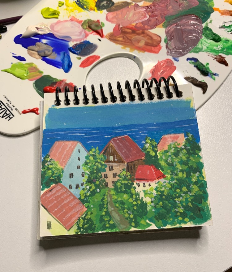 Son 50 Gün Serisi: no 39 (13x11 cm, Gold Çerçeveli)