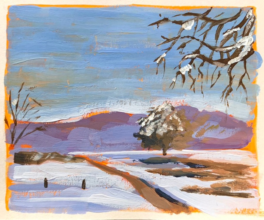 Son 50 Gün Serisi: no 10 (12,5x10 cm, Gold Çerçeveli)