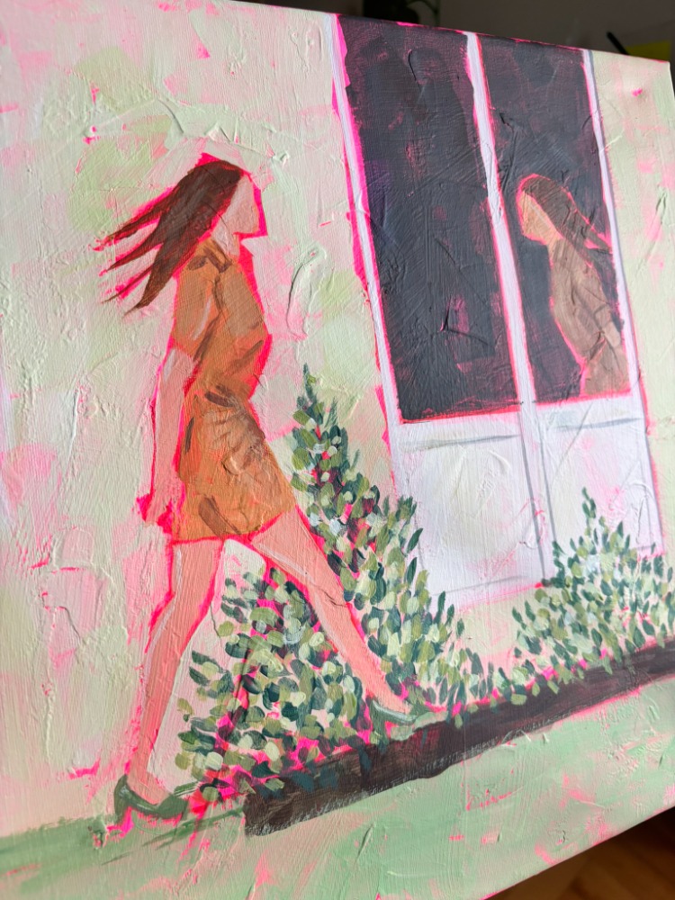 passing by