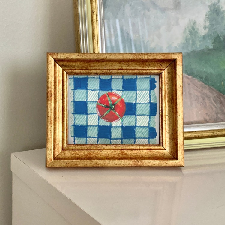 Son 50 Gün Serisi: no 12 (12,5x10 cm, Gold Çerçeveli)