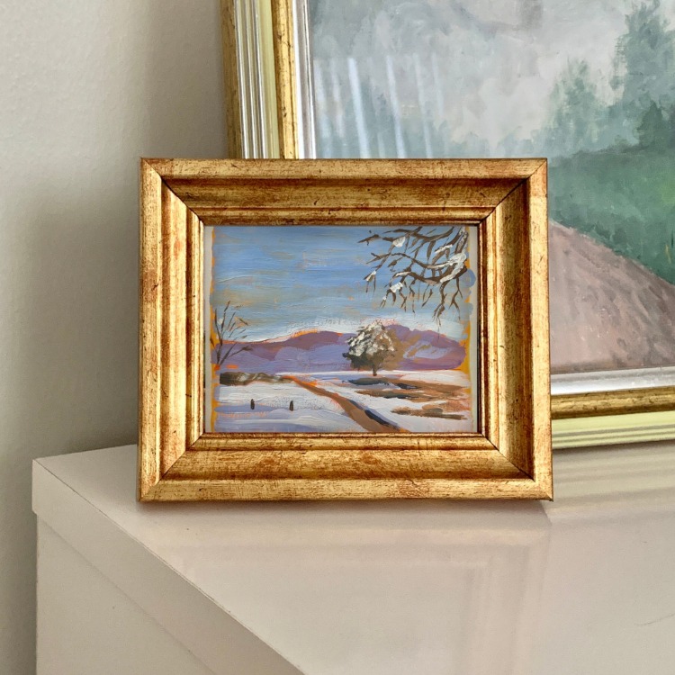 Son 50 Gün Serisi: no 10 (12,5x10 cm, Gold Çerçeveli)