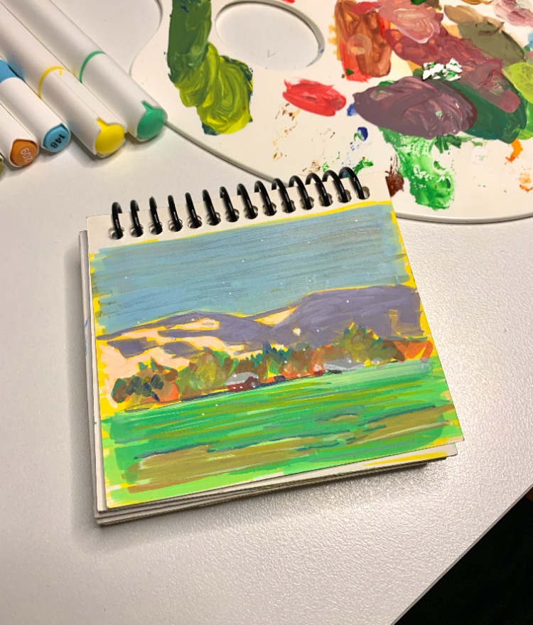 Son 50 Gün Serisi: no 40 (13x11 cm, Gold Çerçeveli)