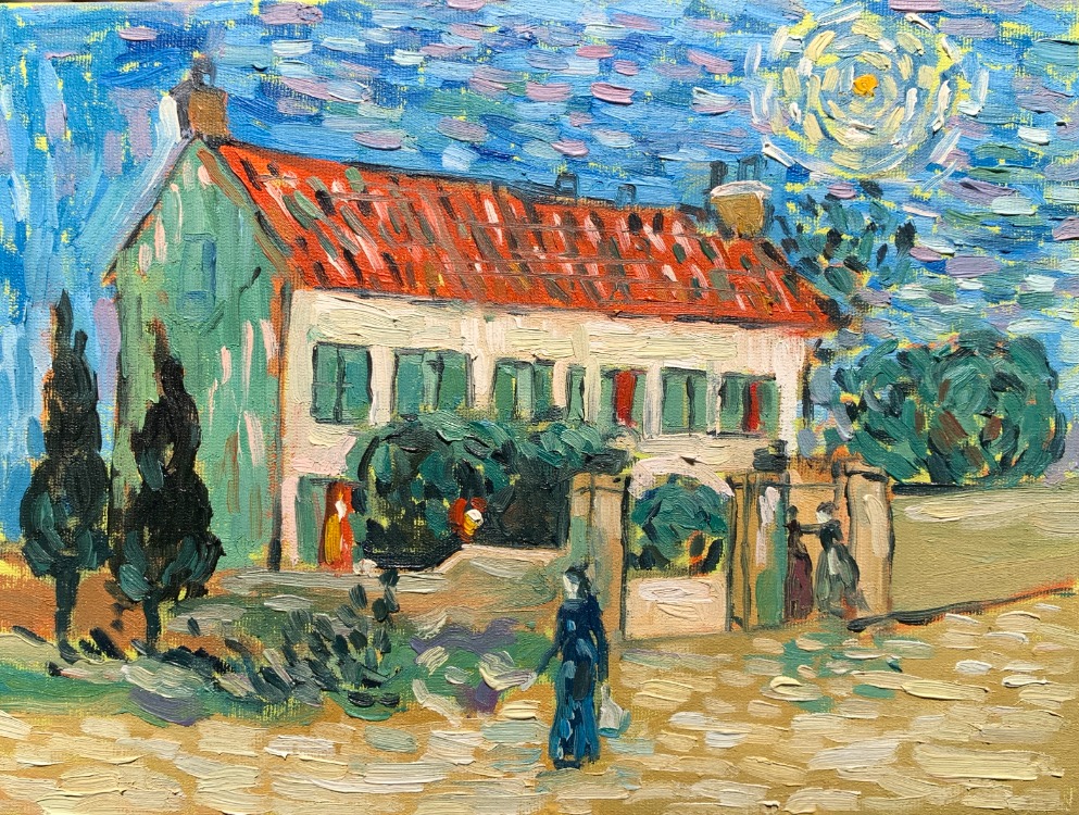 White House at Night, Van Gogh Reproduction