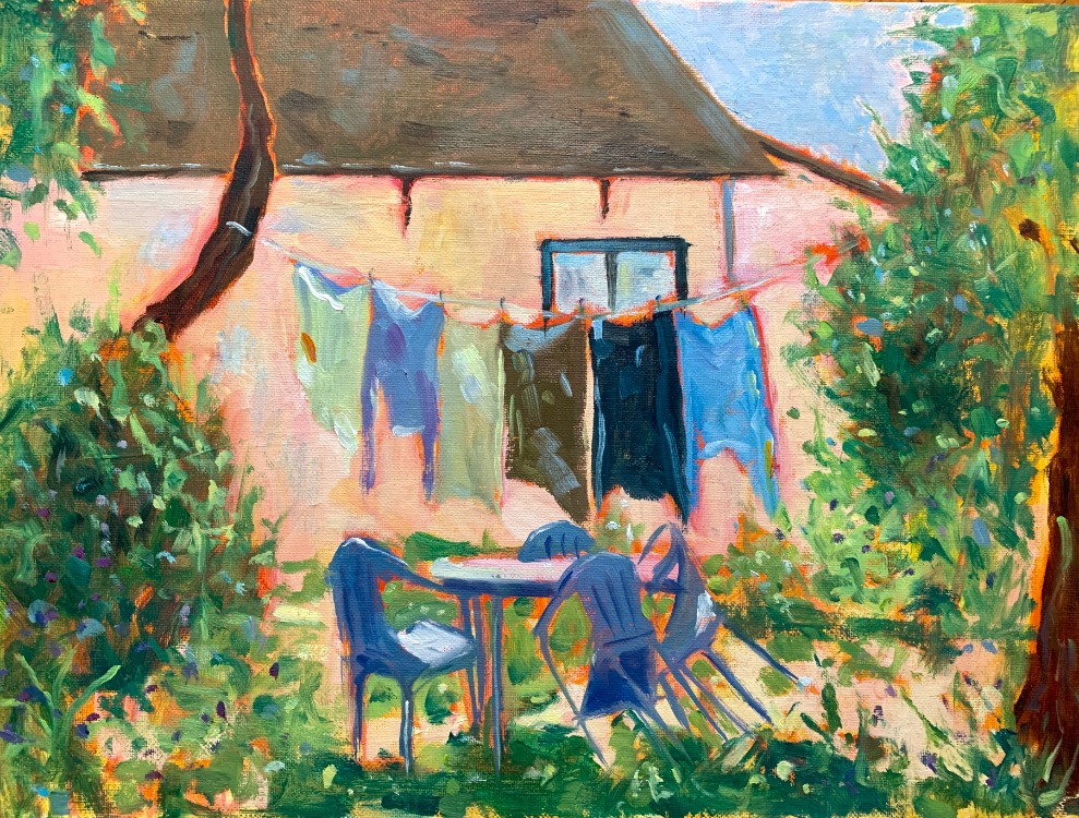 Sun-dried Memories – Original Oil Painting on Canvas