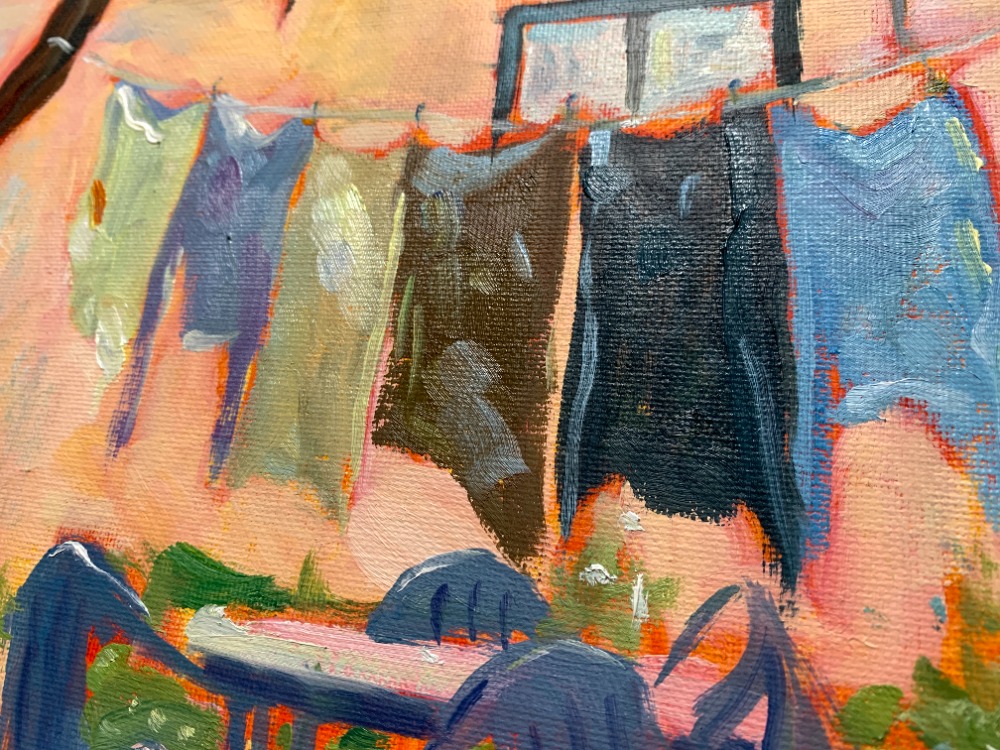 Sun-dried Memories – Original Oil Painting on Canvas