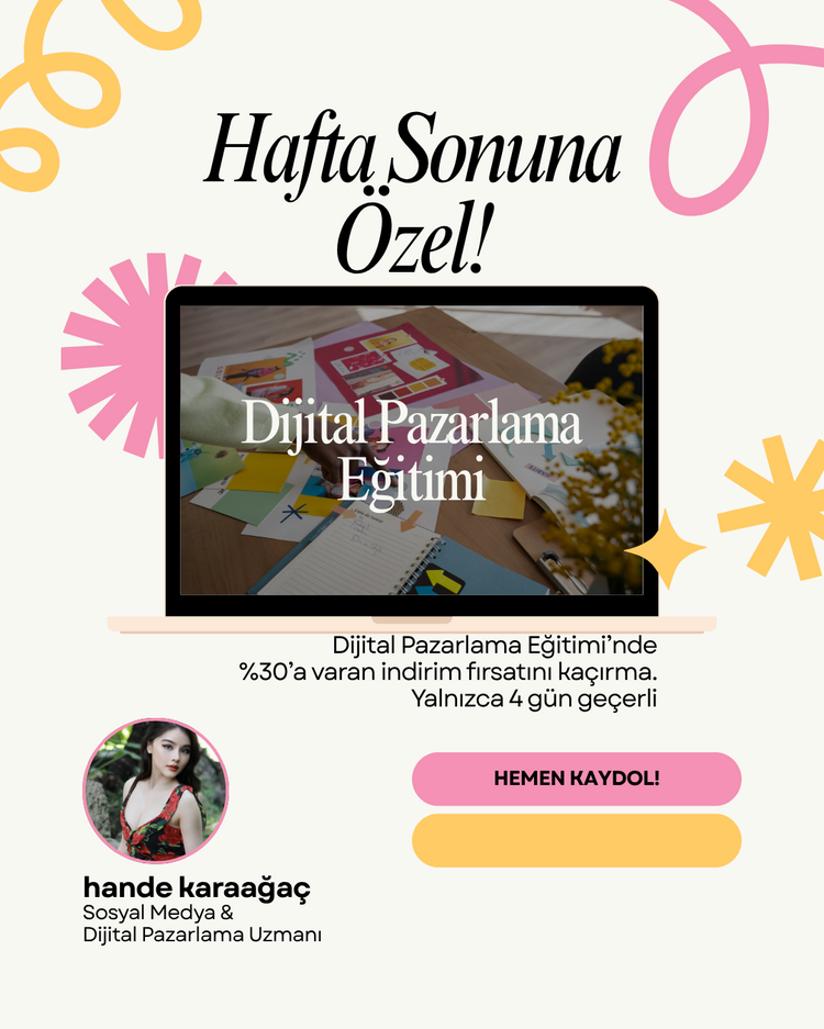 Pembe ve Sarı Dinamik Dijital Pazarlama Instagram Gönderisi