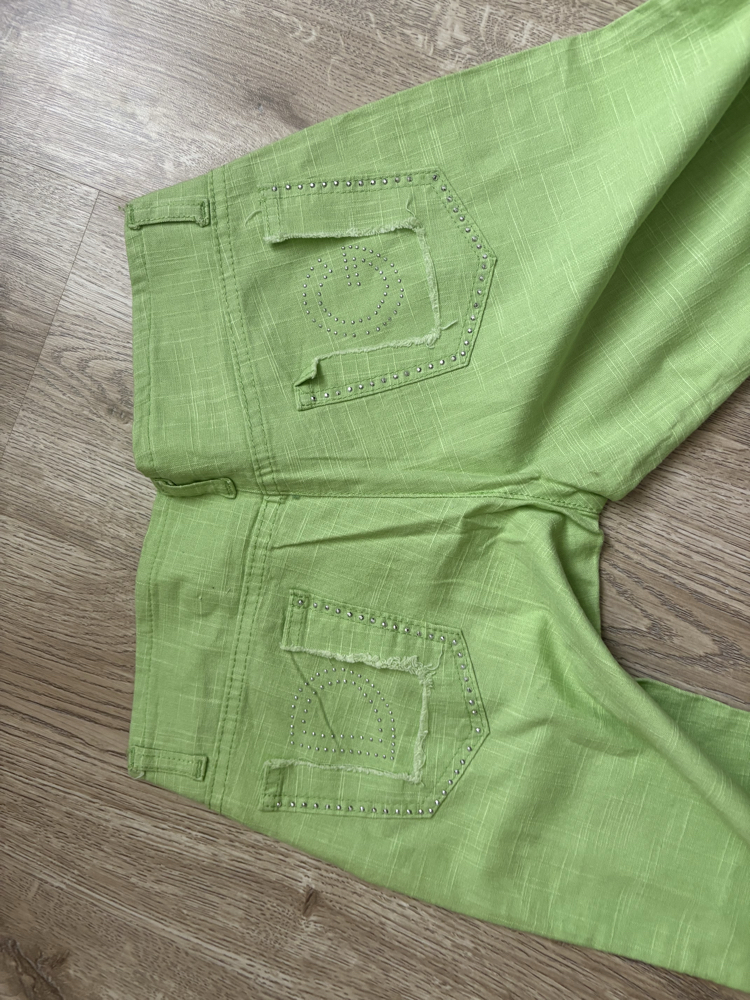 Dolce mint keten pantolon