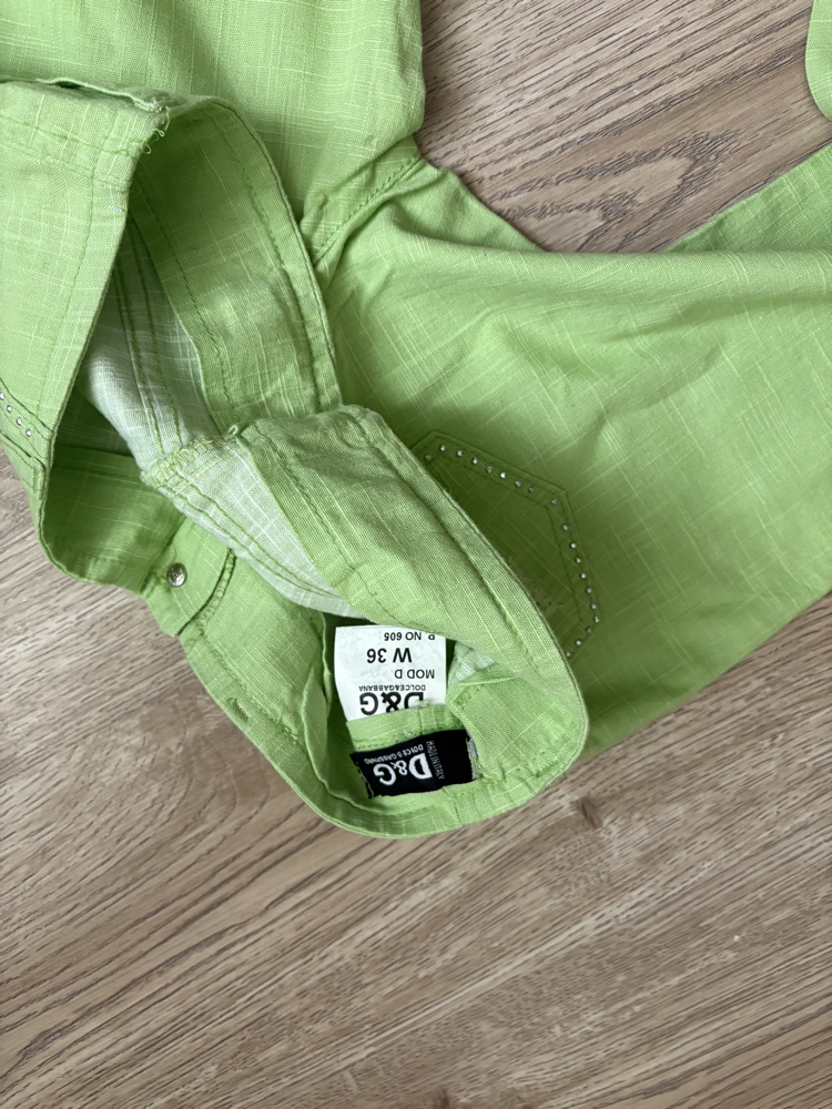 Dolce mint keten pantolon