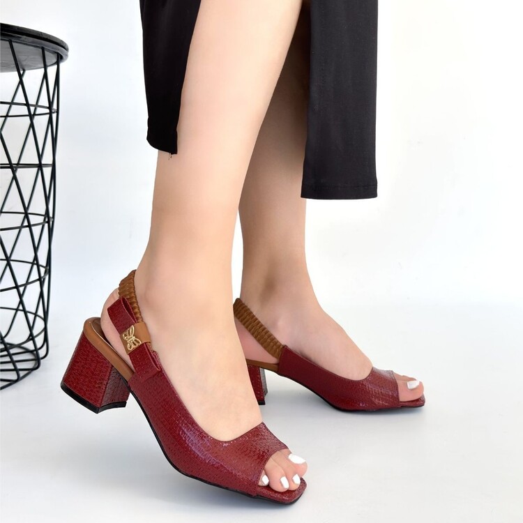 Alessi Bordo Rugan Topuklu Ayakkabı