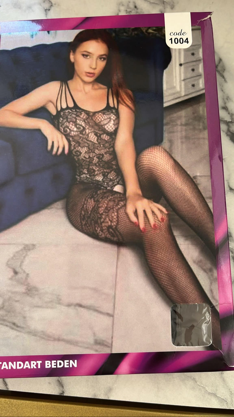    Özel Desen File Bodystocking