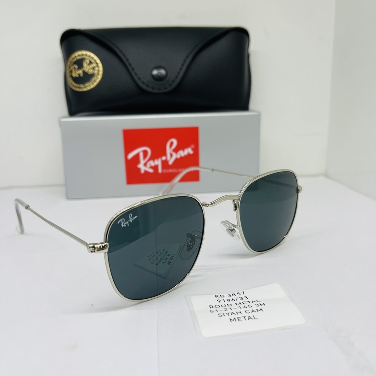 RAYBAN RB-3857 METAL ÇERÇEVE SİYAH CAM ÜNİSEX