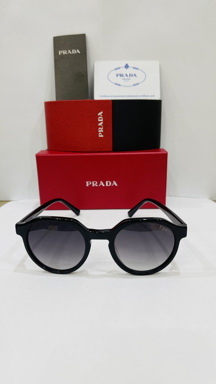 PRADA SİYAH ÇERÇEVE SİYAH ŞEFFAF CAM