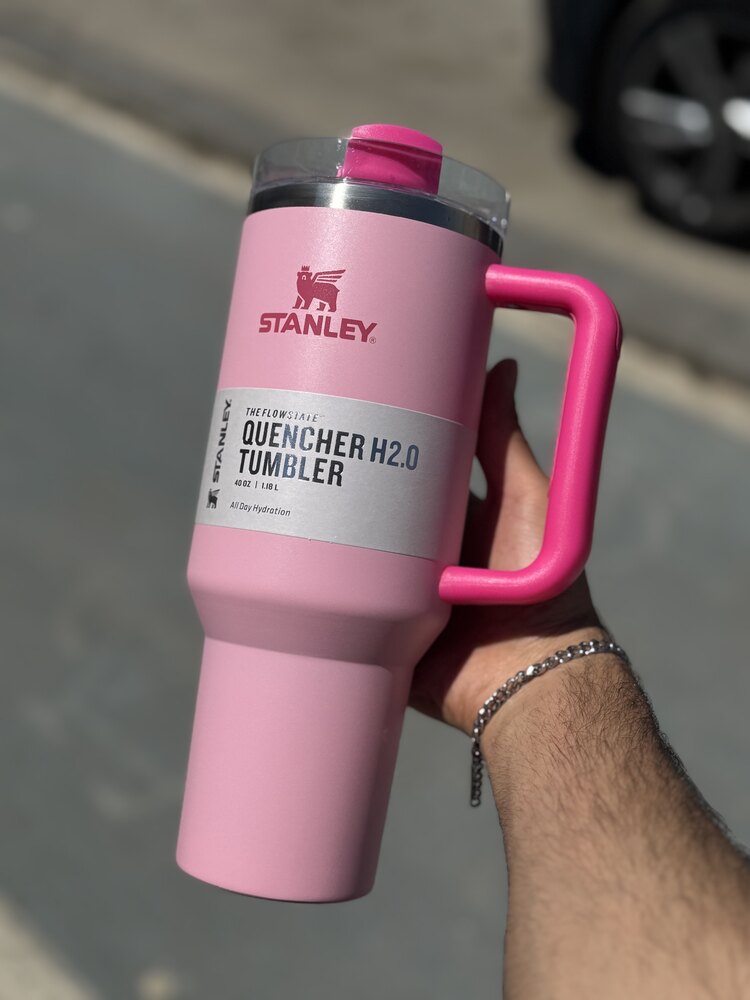 Stanley Quencher Pembe 1.18 lt Pipetli Termos Bardak