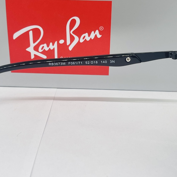 RAYBAN RB-3673-M SİYAH ÇERÇEVE YEŞİL CAM ERKEK