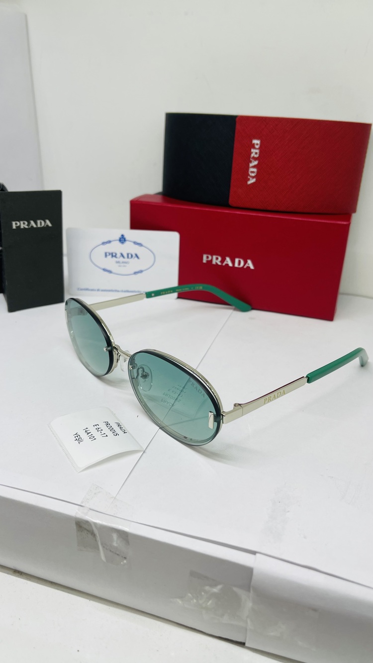 PRADA MAVİ ÇERÇEVE MAVİ ŞEFFAF CAM