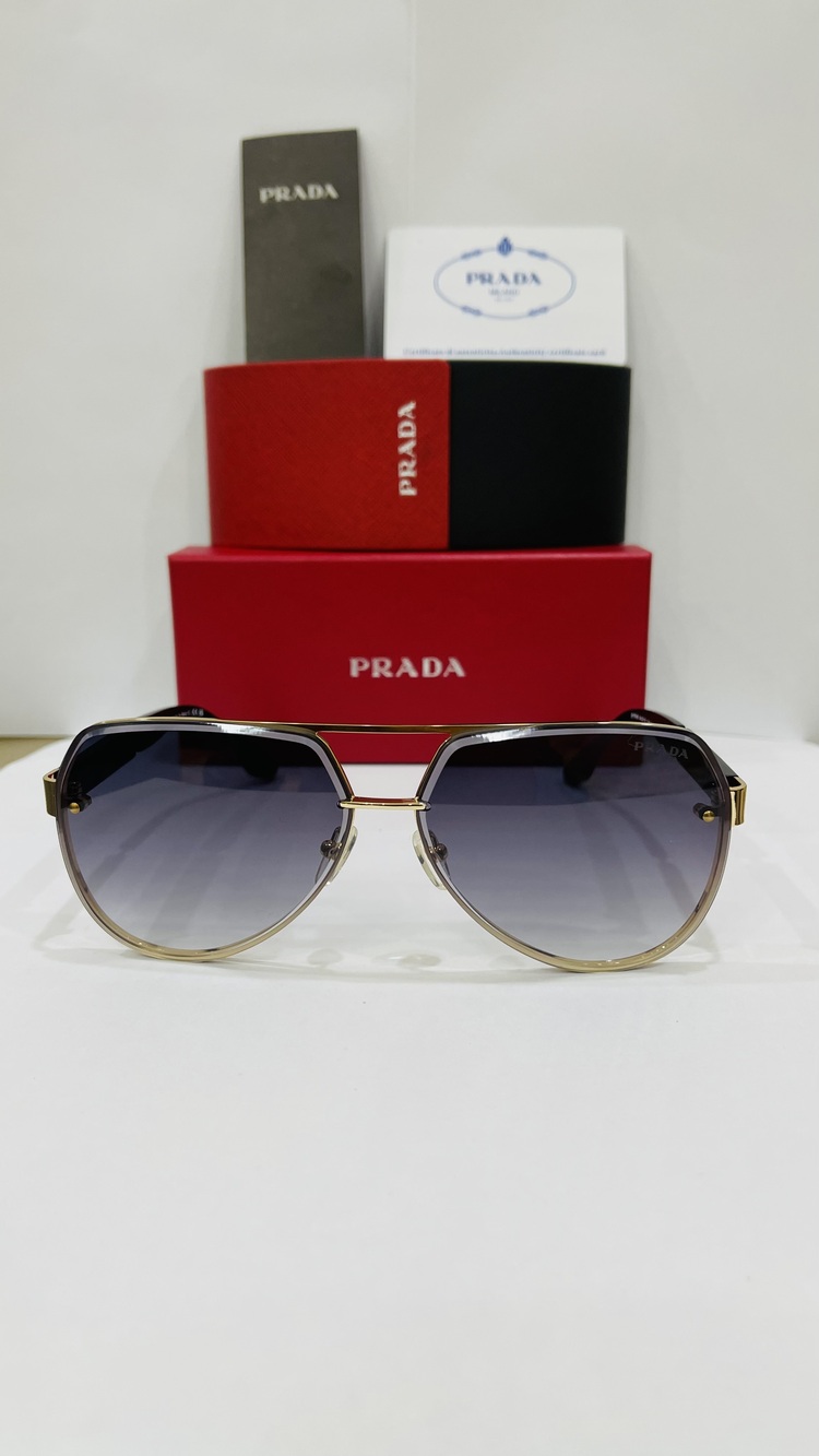 PRADA SİYAH ÇERÇEVE SİYAH ŞEFFAF CAM