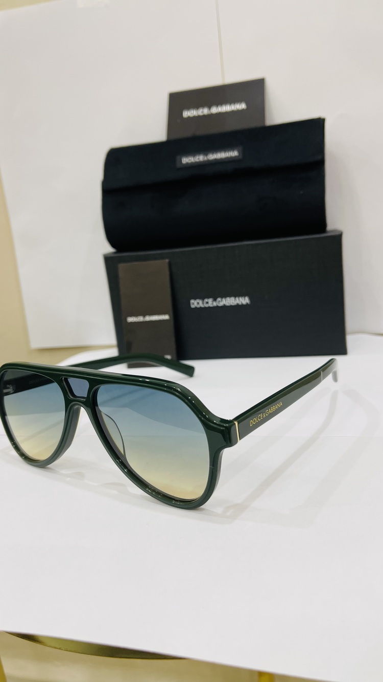DOLCE GABBANA YEŞİL ÇERÇEVE MAVİ ŞEFFAF CAM