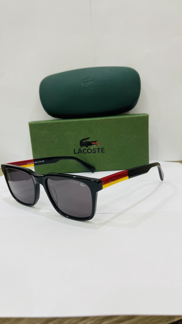 LACOSTE SİYAH ÇERÇEVE SİYAH ŞEFFAF CAM