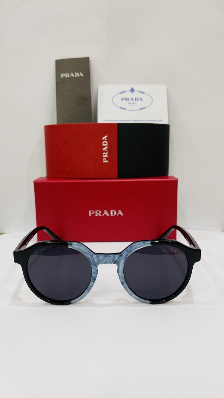 PRADA SİYAH ÇERÇEVE SİYAH ŞEFFAF CAM