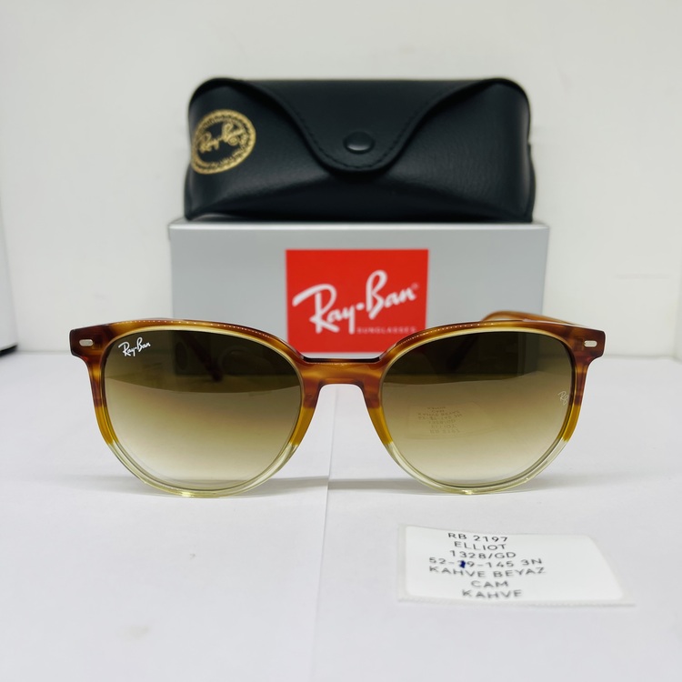 RAYBAN RB-2197 KAHVE ÇERÇEVE BEYAZ CAM ÜNİSEX
