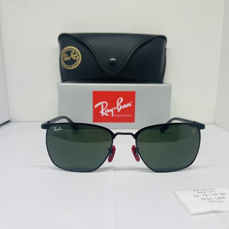RAYBAN RB-3673-M SİYAH ÇERÇEVE YEŞİL CAM ERKEK