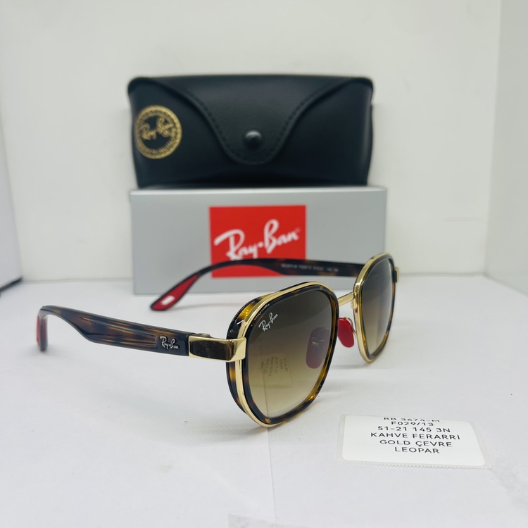 RAYBAN RB-3674-M LEOPAR FERRAİ GOLD ÇERÇEVE UNİSEX