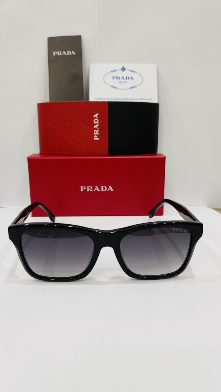 PRADA SİYAH ÇERÇEVE SİYAH ŞEFFAF CAM