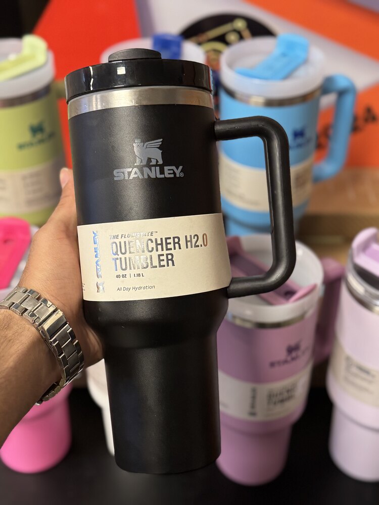 Stanley Quencher Siyah 1.18 lt Pipetli Termos Bardak