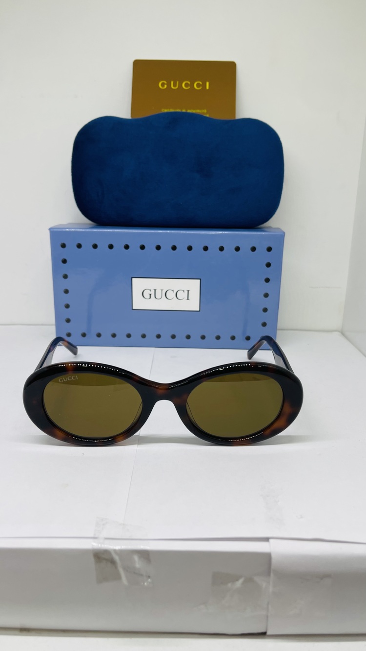 GUCCİ LEOPAR ÇERÇEVE KAHVE ŞEFFAF CAM