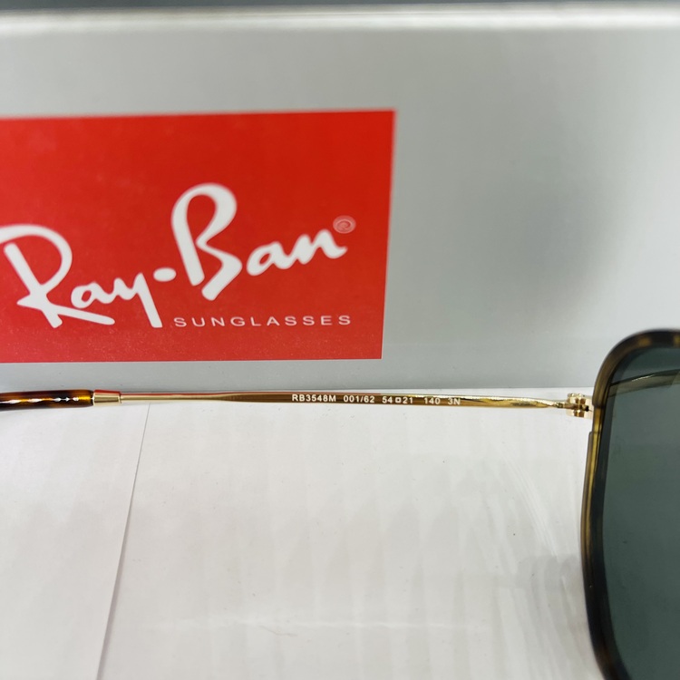 RAYBAN RB-3548-M GOLD-LEOPAR ÇERÇEVE SİYAH CAM ÜNİSEX
