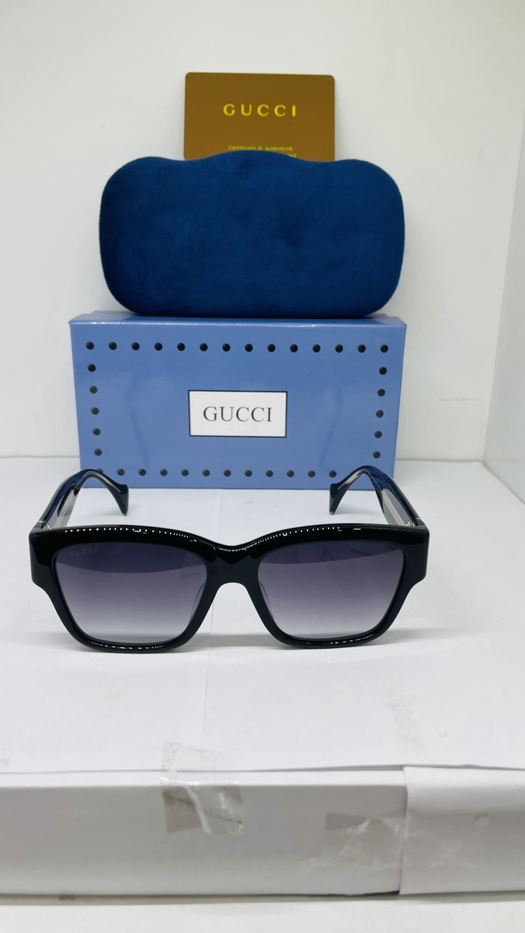 GUCCİ SİYAH ÇERÇEVE SİYAH ŞEFFAF CAM