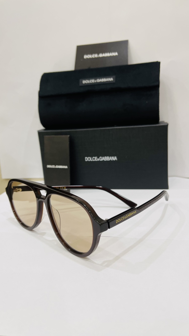 DOLCE GABBANA SİYAH ÇERÇEVE KAHVE ŞEFFAF CAM