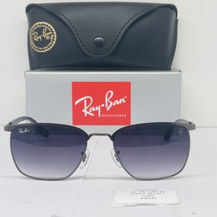 RAYBAN RB-3673-M KROM ÇERÇEVE SİYAH ŞEFFAF CAM ERKEK