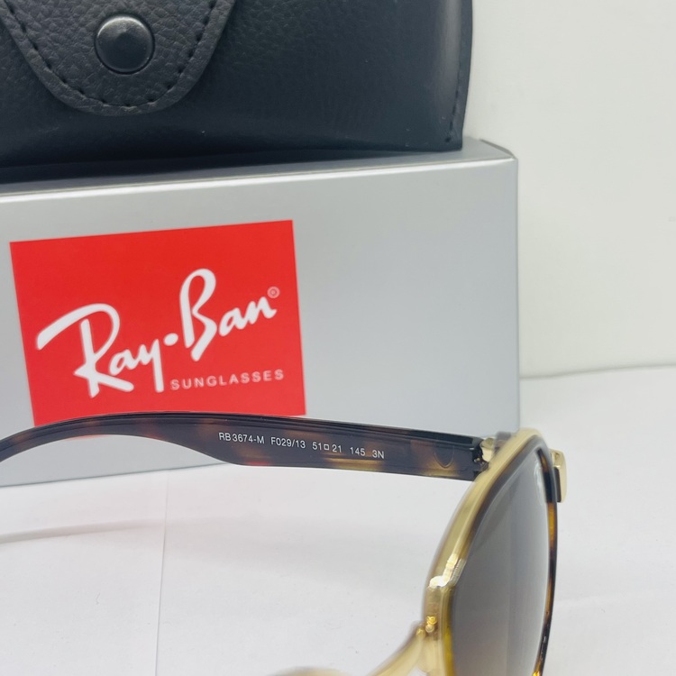 RAYBAN RB-3674-M LEOPAR FERRAİ GOLD ÇERÇEVE UNİSEX