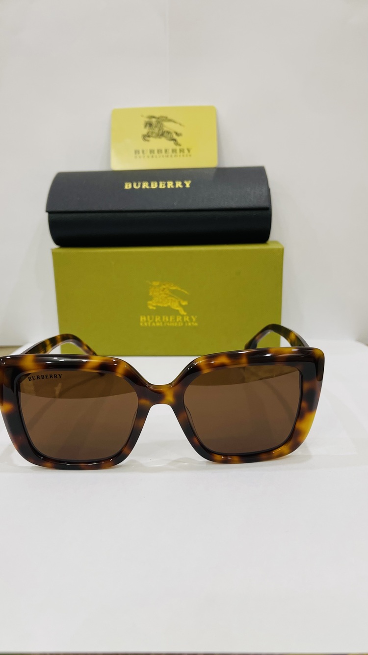 BURBERRY LEOPAR ÇERÇEVE KAHVE ŞEFFAF CAM