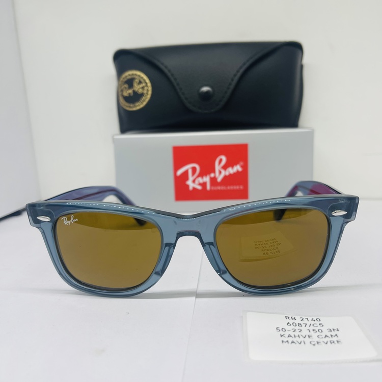 RAYBAN RB-2140 MAVİ ÇERÇEVE KAHVE CAM UNİSEX