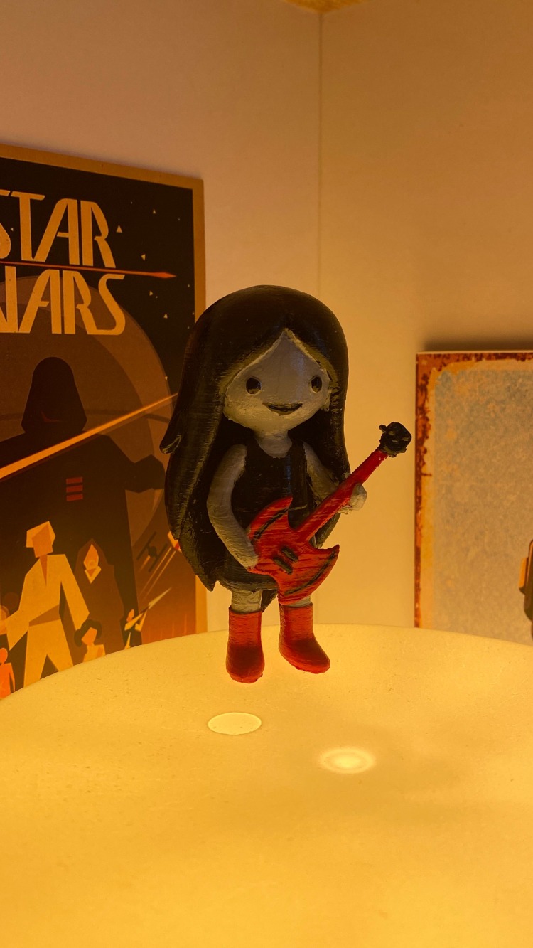 Adventure Time – Marceline 3D Baskı Figür (Boyasız)