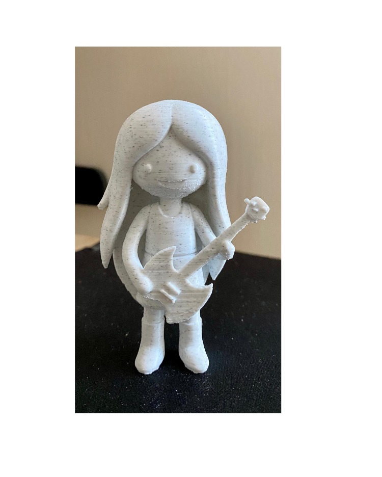 Adventure Time – Marceline 3D Baskı Figür (Boyasız)