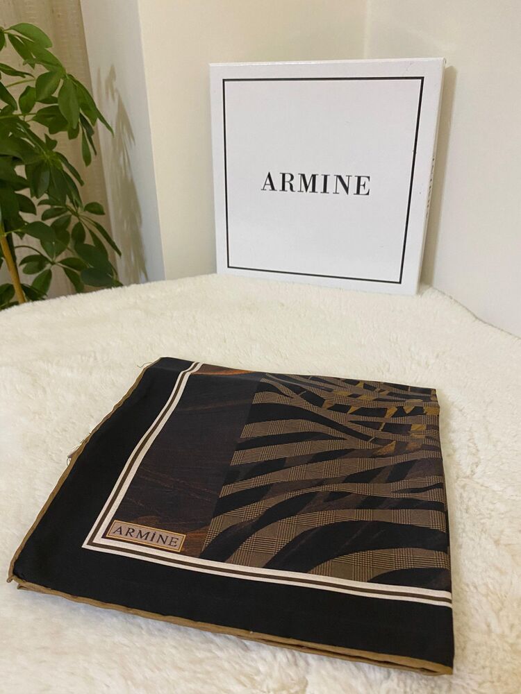 ARMİNE Nostalji Twill İpek Eşarp 8837D-01