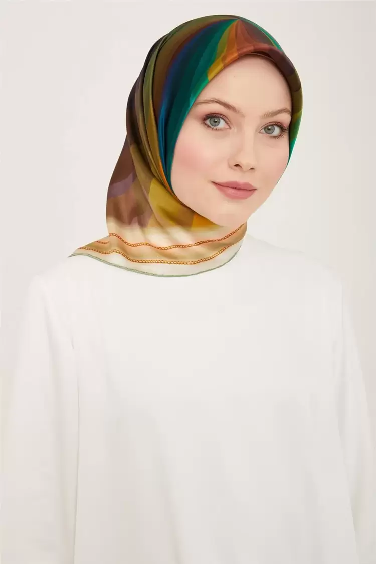 ARMİNE Nostalji Twill İpek Eşarp 9112-33