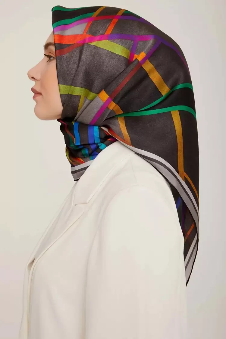 ARMİNE Nostalji Twill İpek Eşarp 8843-07