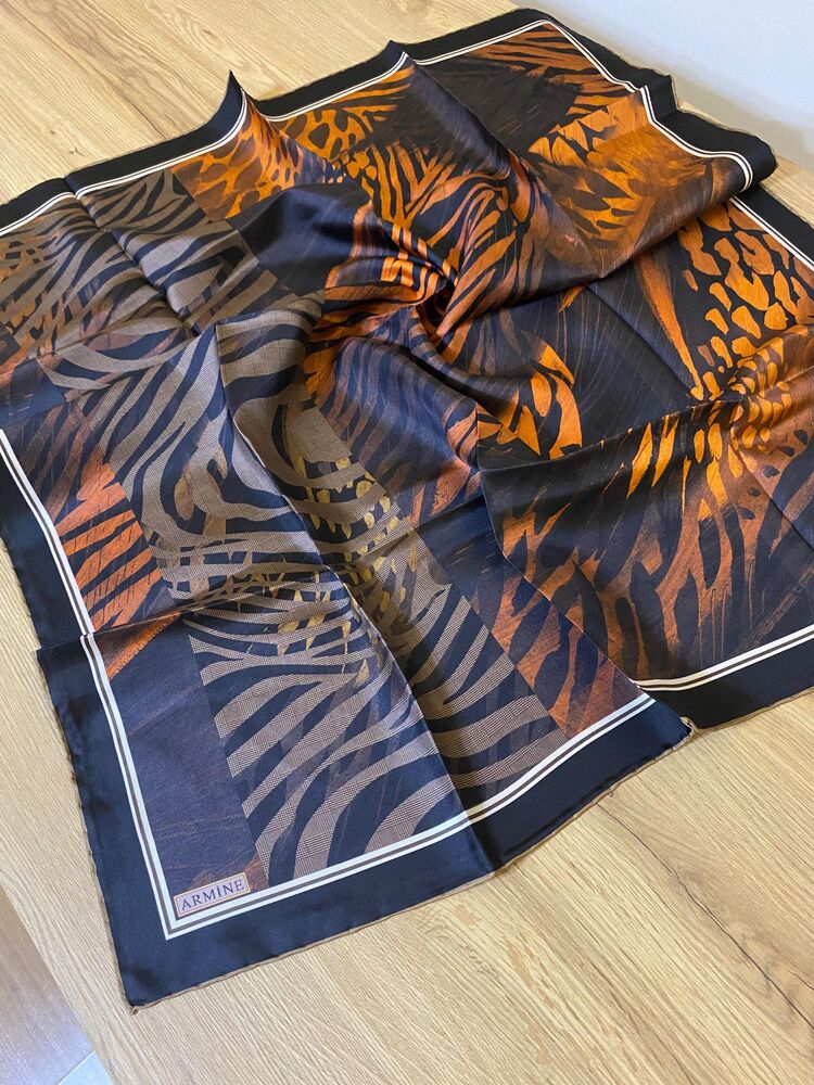 ARMİNE Nostalji Twill İpek Eşarp 8837D-01