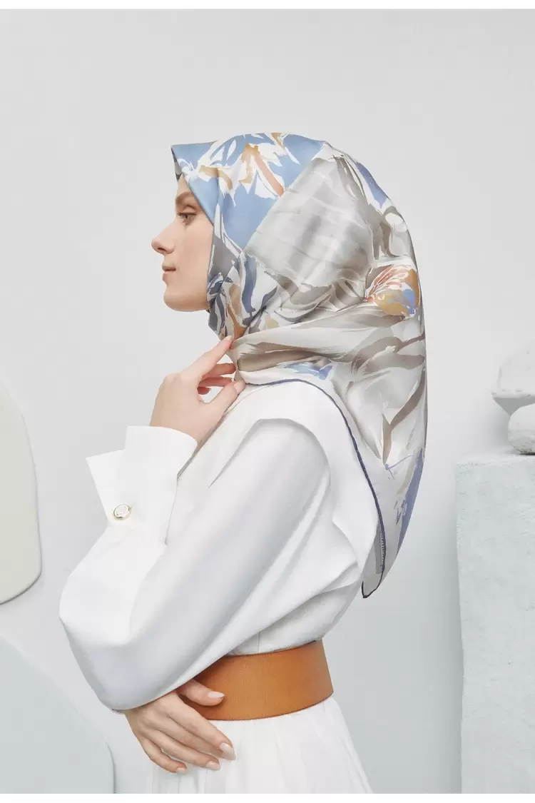 ARMİNE SURA İPEK EŞARP YAZ SEZONU 9337DM 05
