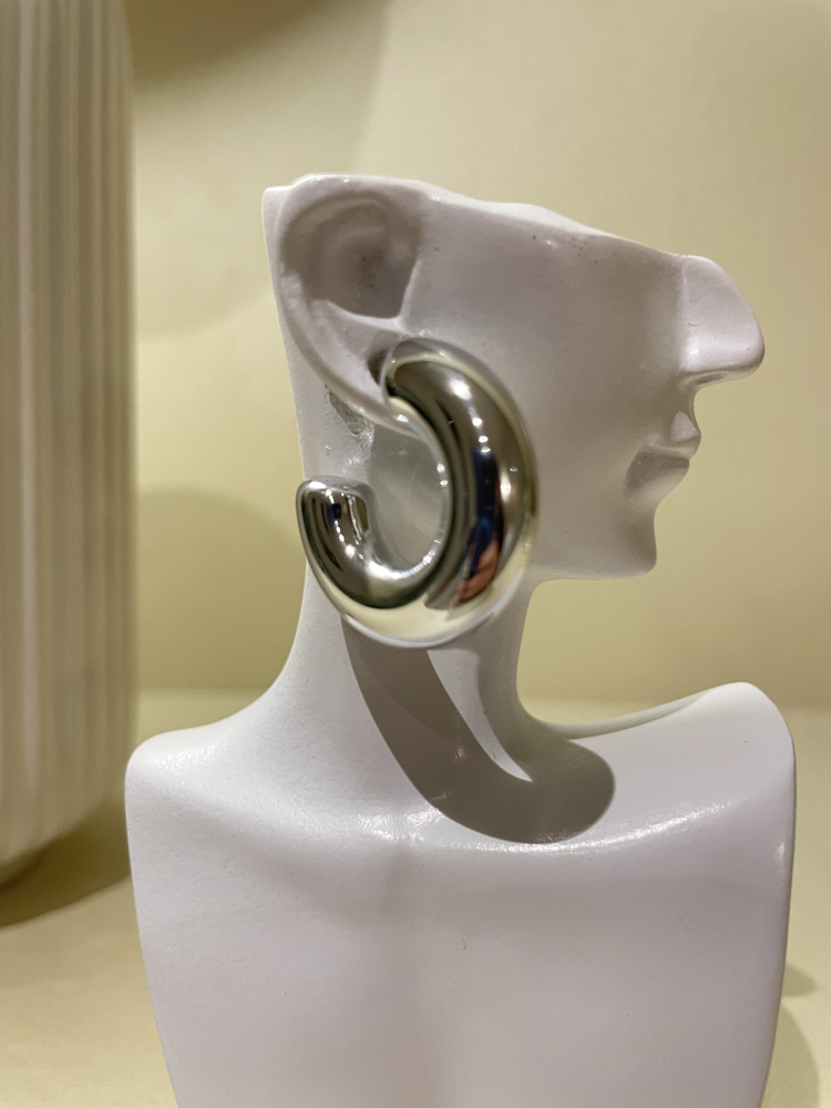 Power Hoop Silver