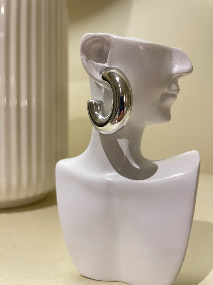 Power Hoop Silver