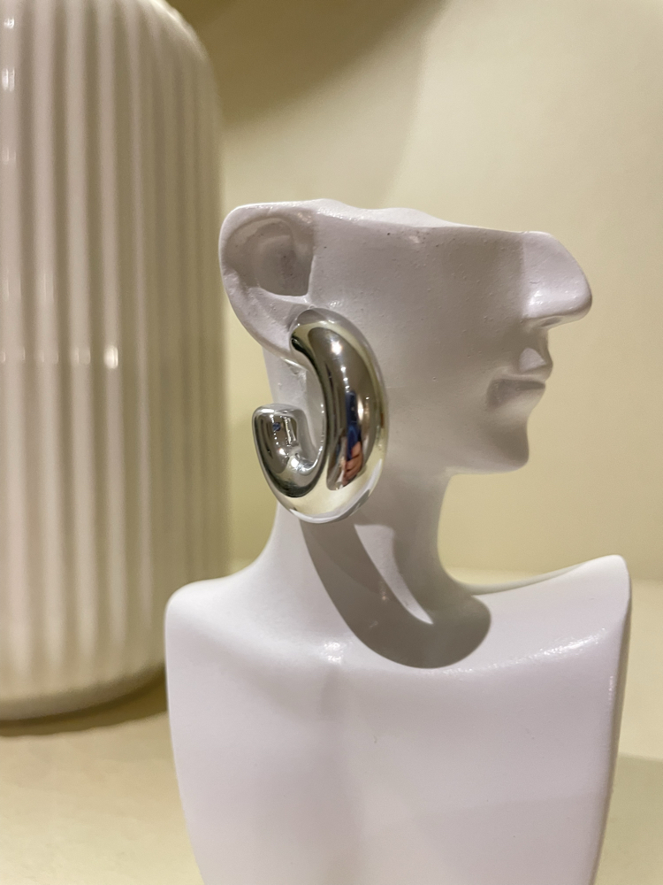 Power Hoop Silver