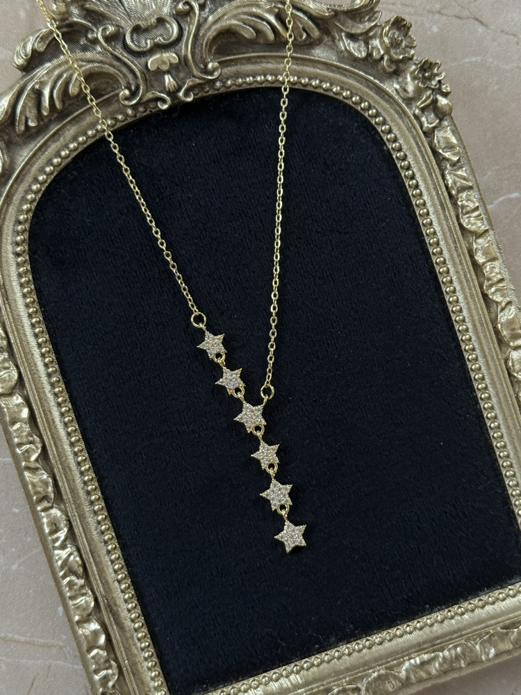 Çelik Gold Yıldız Y Kolye