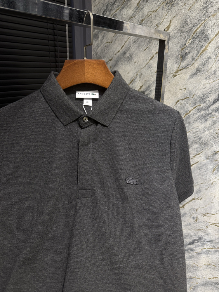 Premıum Lacoste Gri Polo Yaka