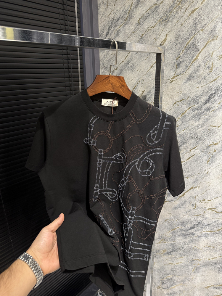 Premıum Hermes Siyah Tshırt