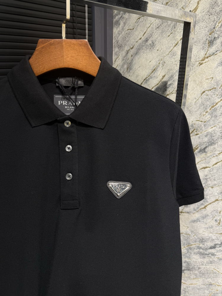 Premıum Prada Siyah Polo Yaka